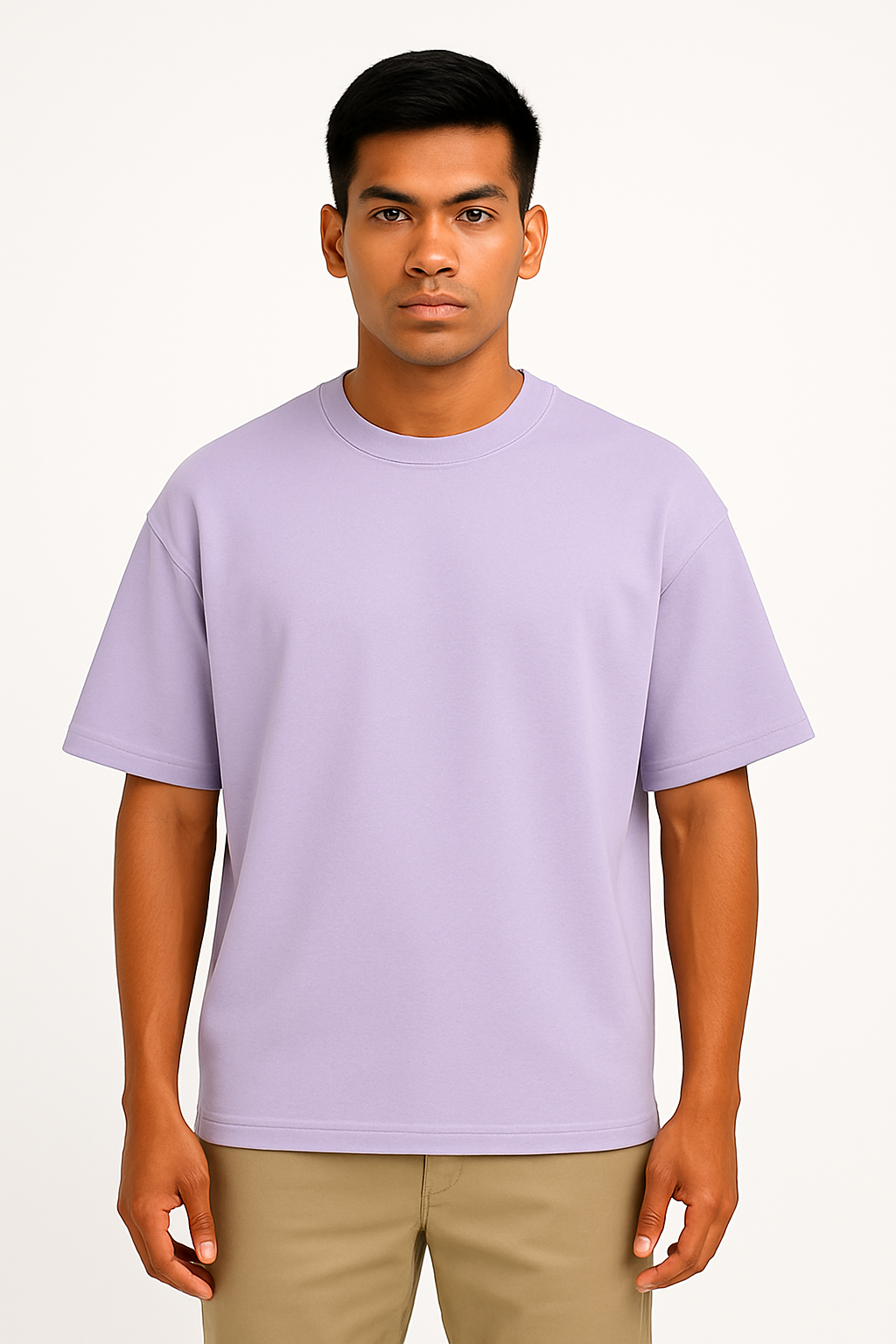 Men’s Oversized Drop-Shoulder T-Shirt – 240 GSM French Terry Cotton