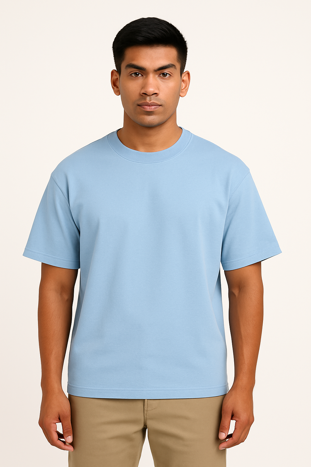 Men’s Oversized Drop-Shoulder T-Shirt – 240 GSM French Terry Cotton