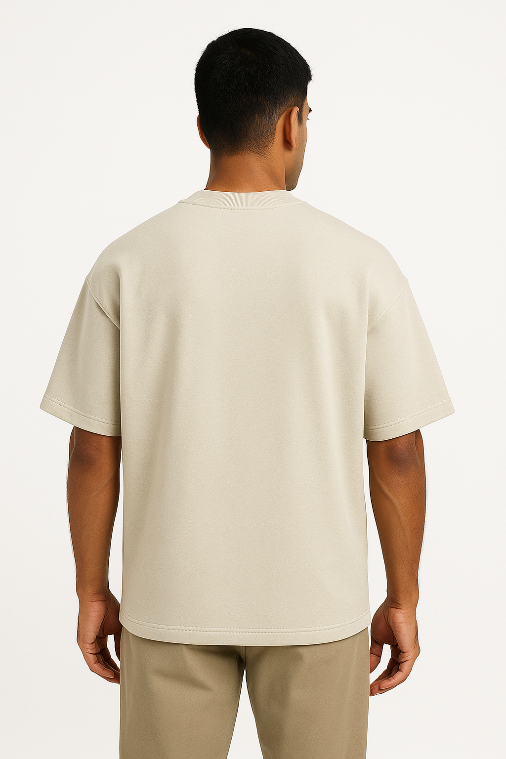 Men’s Oversized Drop-Shoulder T-Shirt – 240 GSM French Terry Cotton