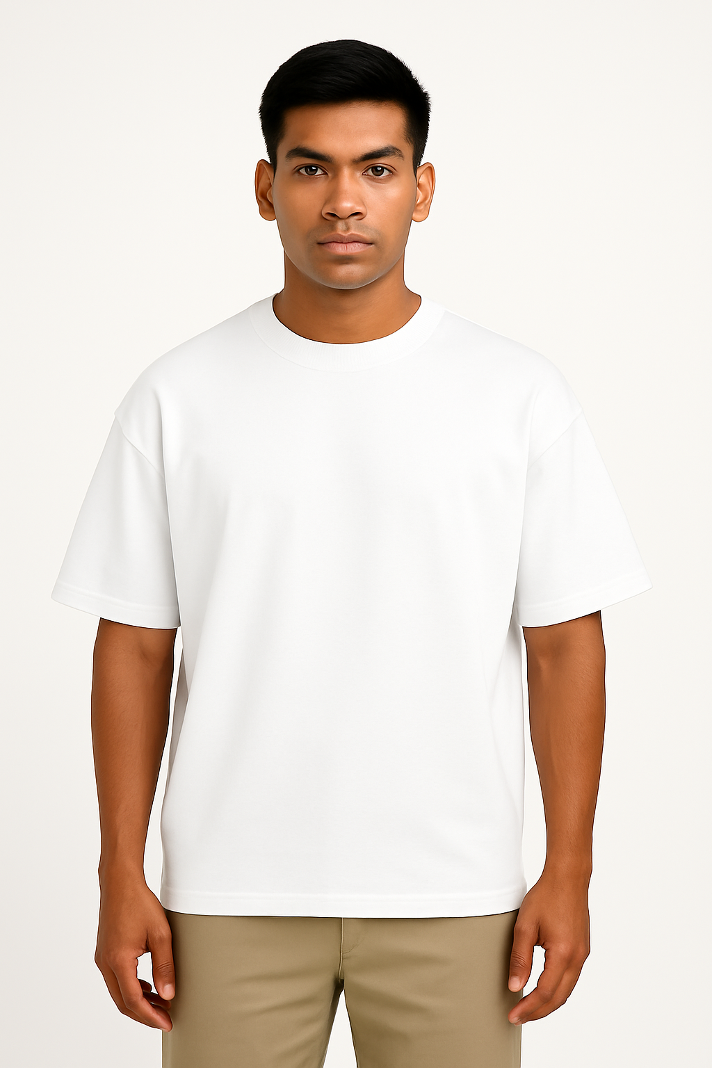 Men’s Oversized Drop-Shoulder T-Shirt – 240 GSM French Terry Cotton