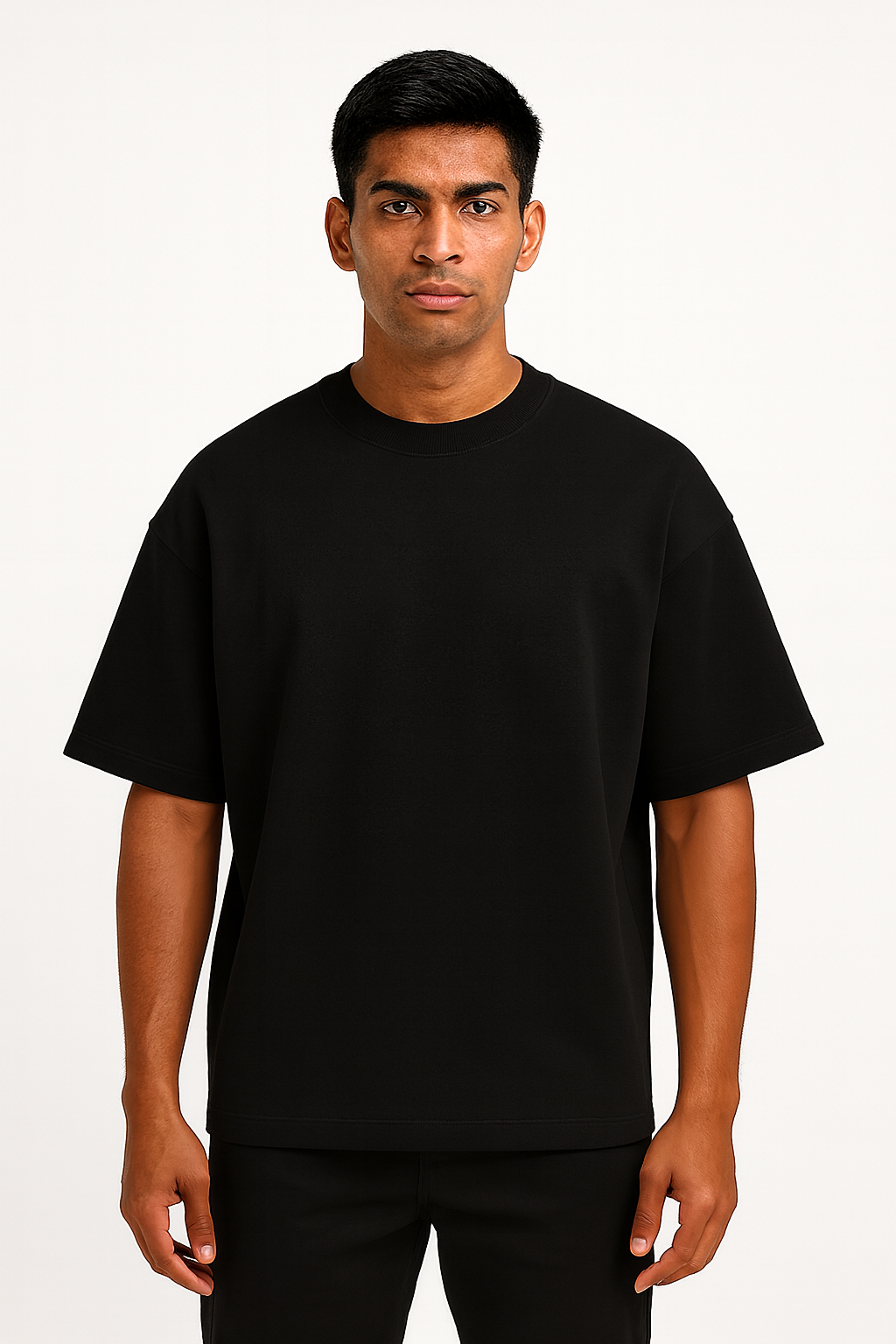 Men’s Oversized Drop-Shoulder T-Shirt – 240 GSM French Terry Cotton
