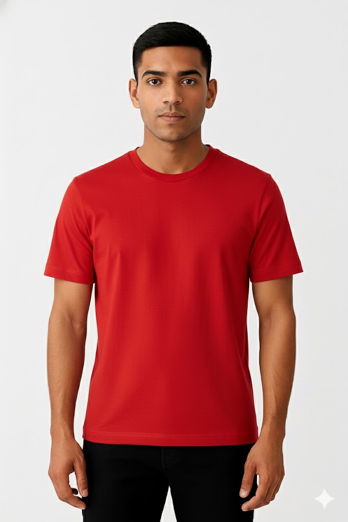 Men’s Premium Regular Fit Cotton T-Shirt | 180 GSM | Everyday Essential
