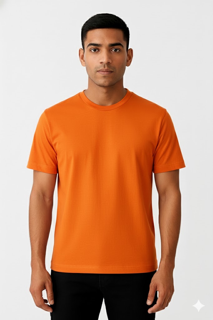 Men’s Premium Regular Fit Cotton T-Shirt | 180 GSM | Everyday Essential