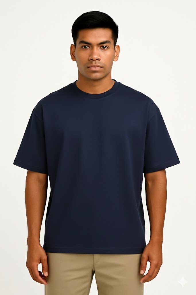 Oversized 210 GSM Terry Cotton T-Shirt | Heavyweight Streetwear Tee