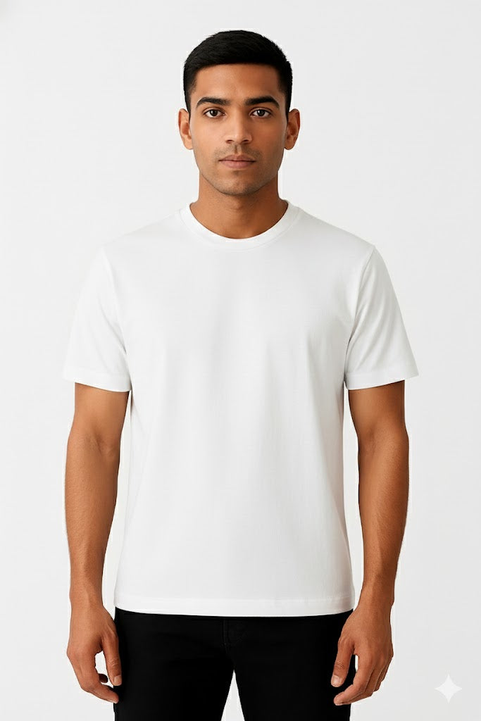 Men’s Premium Regular Fit Cotton T-Shirt | 180 GSM | Everyday Essential