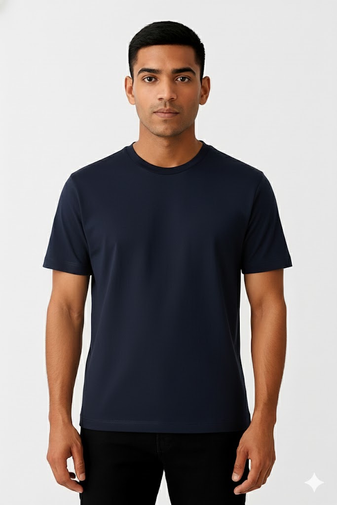 Men’s Premium Regular Fit Cotton T-Shirt | 180 GSM | Everyday Essential